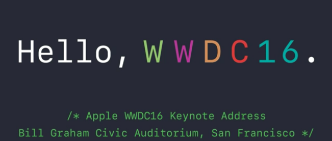 Apple WWDC 2016
