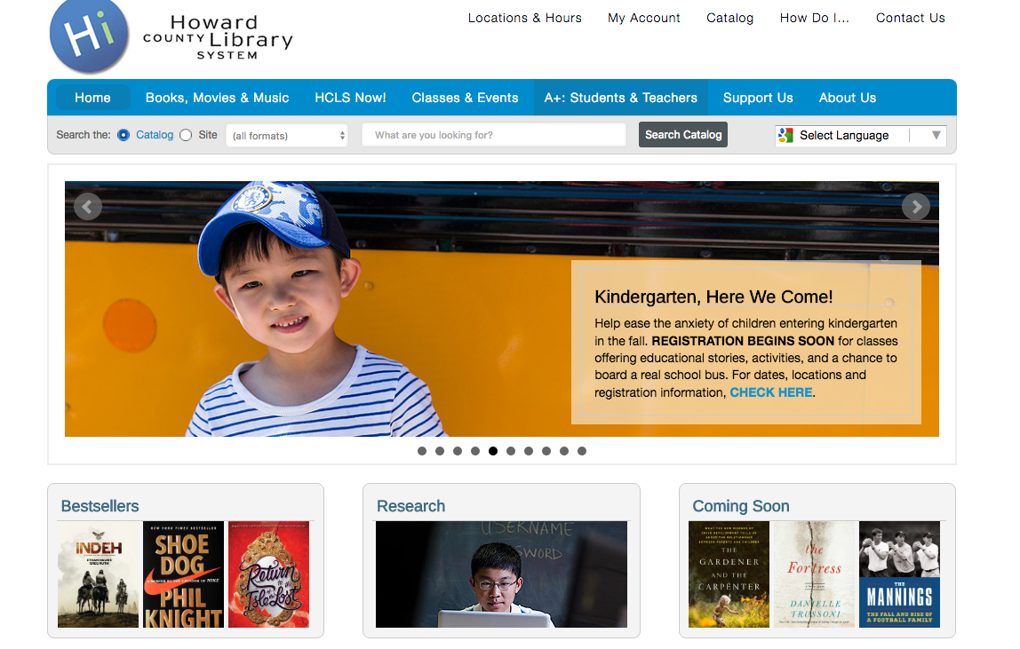 Howard County Library New Site