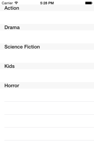 empty genres in the table
