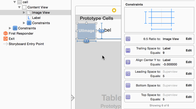 tweaking constraints